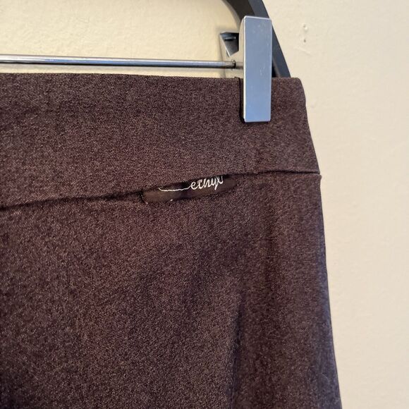 ETHYL Classic Center Seam Cigarette Cut Pants, Heathered Brown- Size 4 - Picture 6 of 9